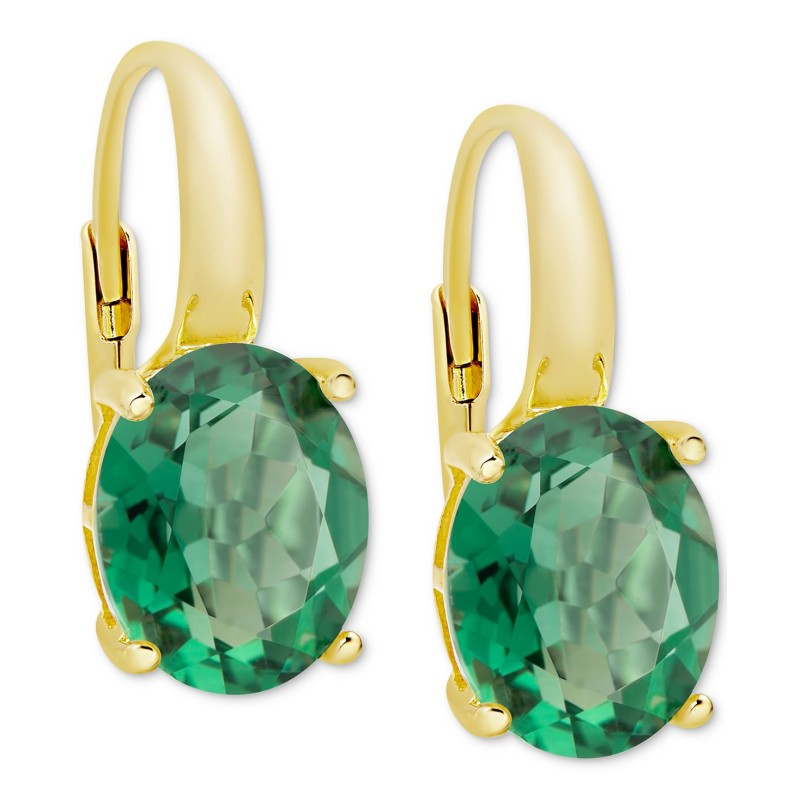 Green Quartz Drop Earrings (4-3/4 ct. t.w.) in 14k...