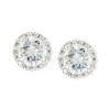 Pavé Cubic Zirconia Stud Earrings (1-3/4 ct. t.w.) in Sterling Silver