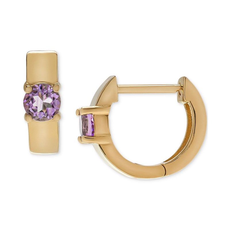 Amethyst Small Huggie Hoop Earrings (3/8 ct. t.w.)...