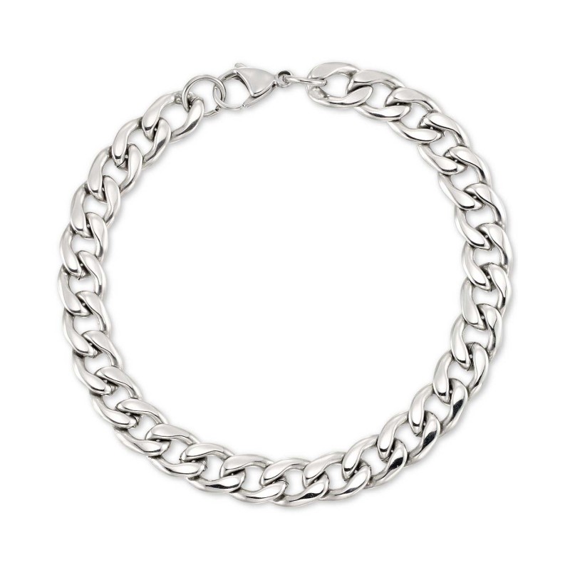 Curb Chain Bracelet in Stainless Steel