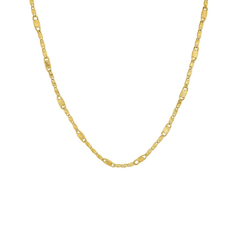 Diamond Cut Mirror Chain Necklace