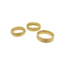 Wide Stacking Band Set Ring